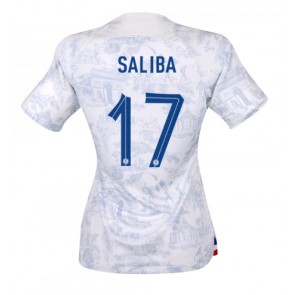 Frankrike William Saliba #17 kläder Kvinnor VM 2022 Bortatröja Kortärmad